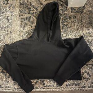 ❤️‍🔥BOGO FREE Hoodie Sweatshirt Crop Black Cotton XS Small Loungewear